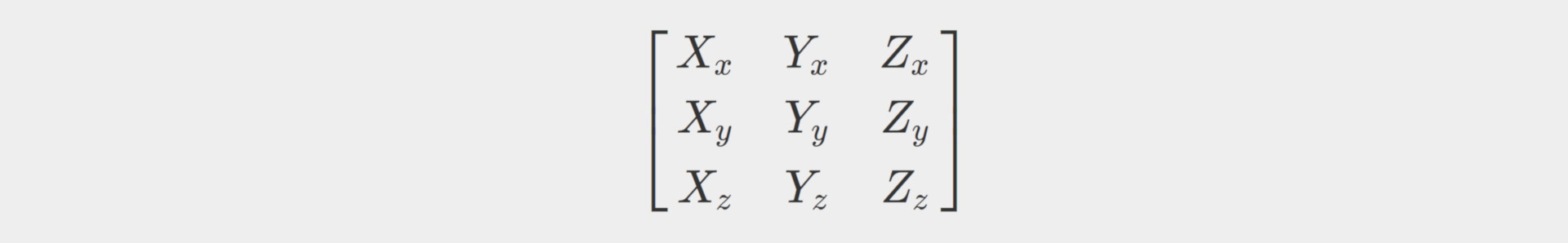 3x3 matrix