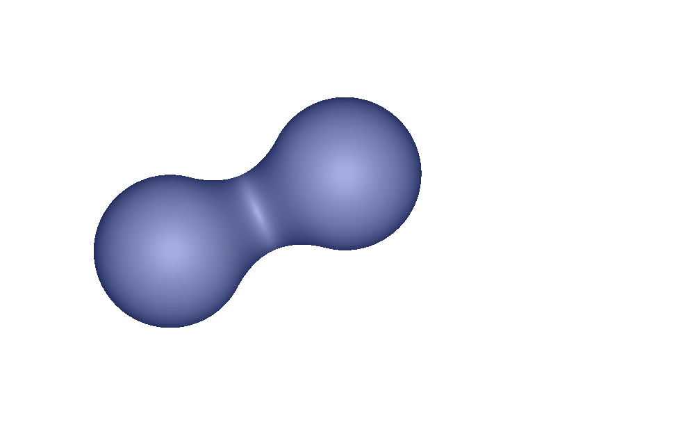 two metaballs in contact
