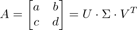 Singular value decomposition of a 2x2 matrix (C++ code) - Rodolphe ...